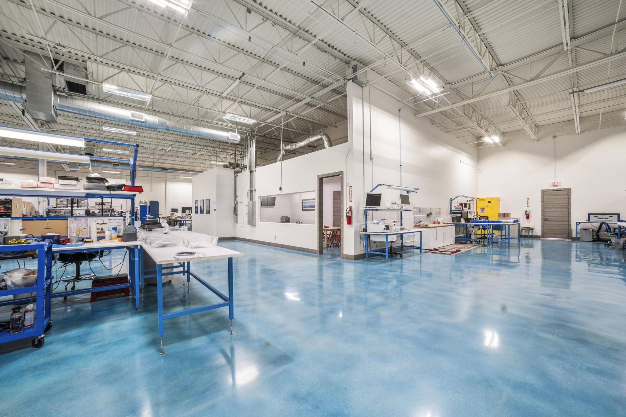 Production floor at 320 International Parkway in Sunrise, Florida