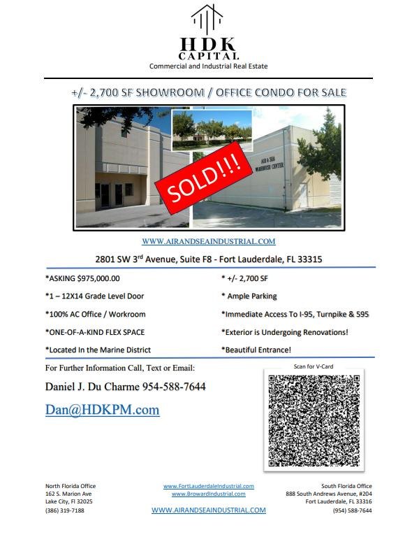 Sold — 2801 SW 3rd Ave, Suite F8