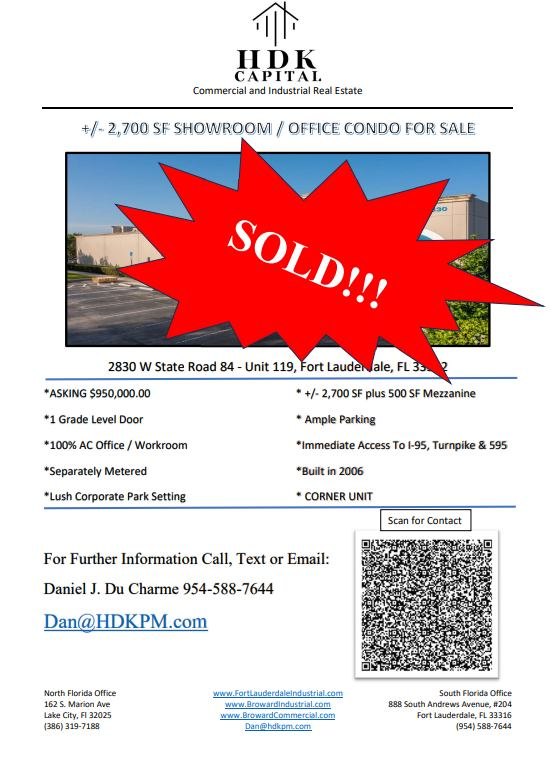 Sold — 2830 W State Road 84, Unit 119