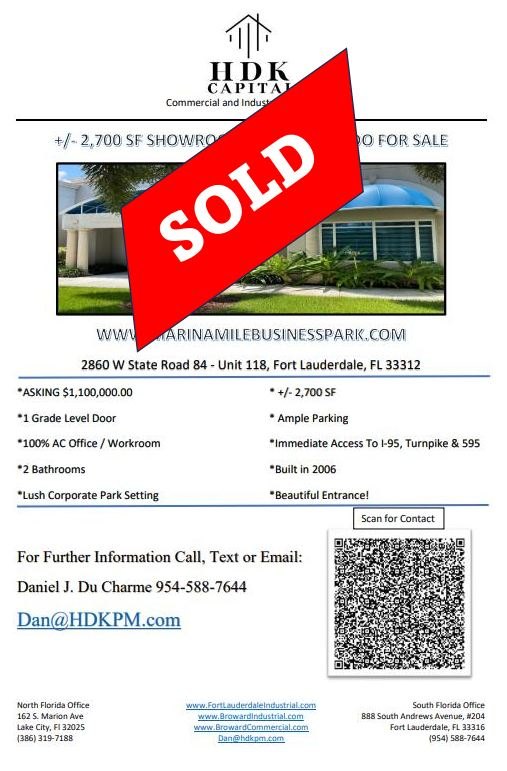 Sold — 2860 W State Road 84, Unit 118