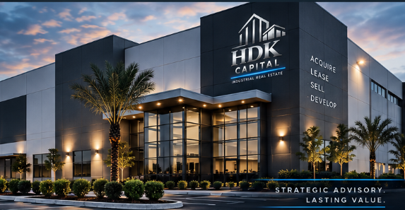 Modern Florida warehouse represented by HDK Capital