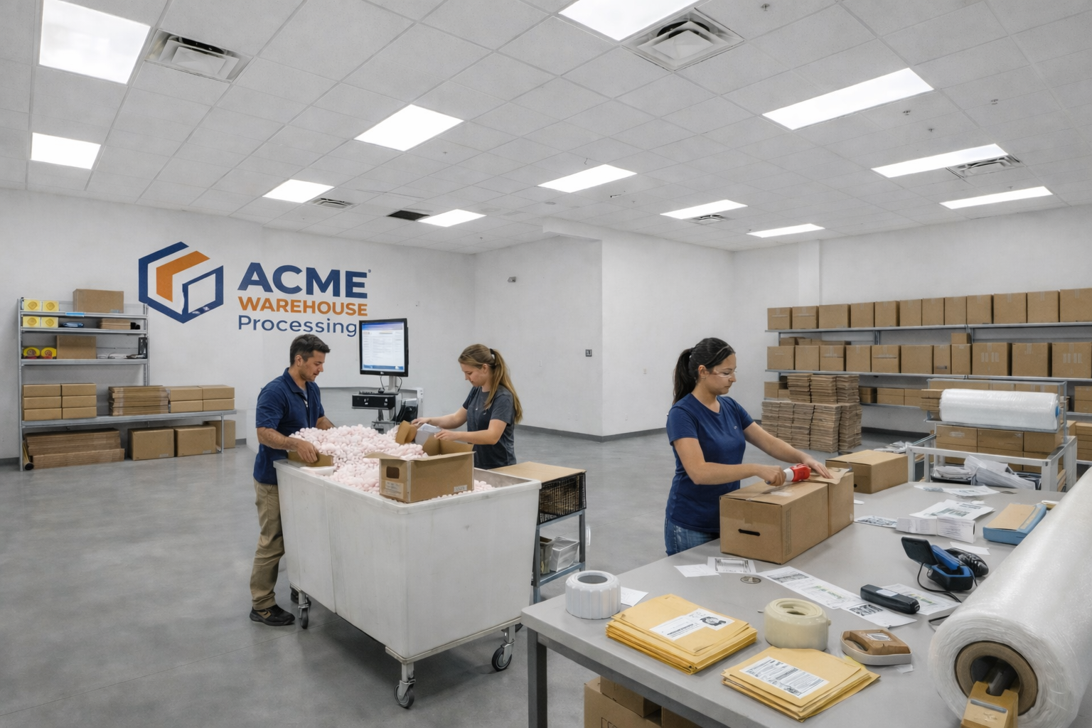 Warehouse processing concept