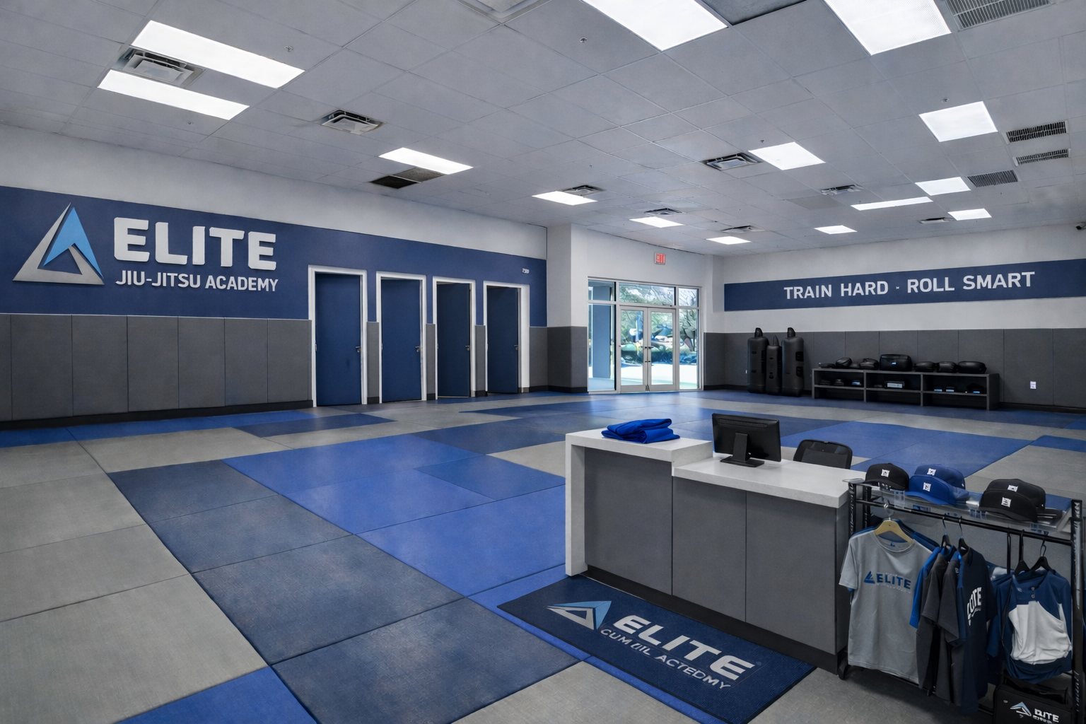 Indoor martial arts / training concept